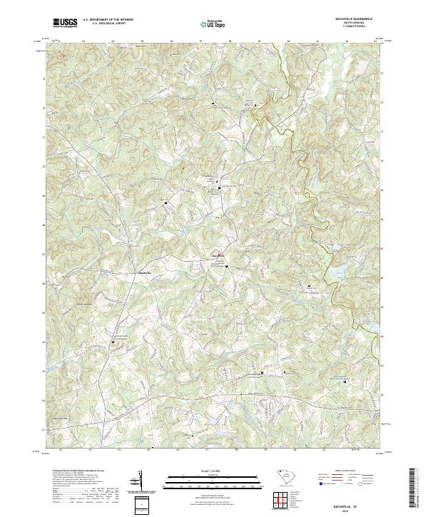 USGS Topographic Map – Dacusville