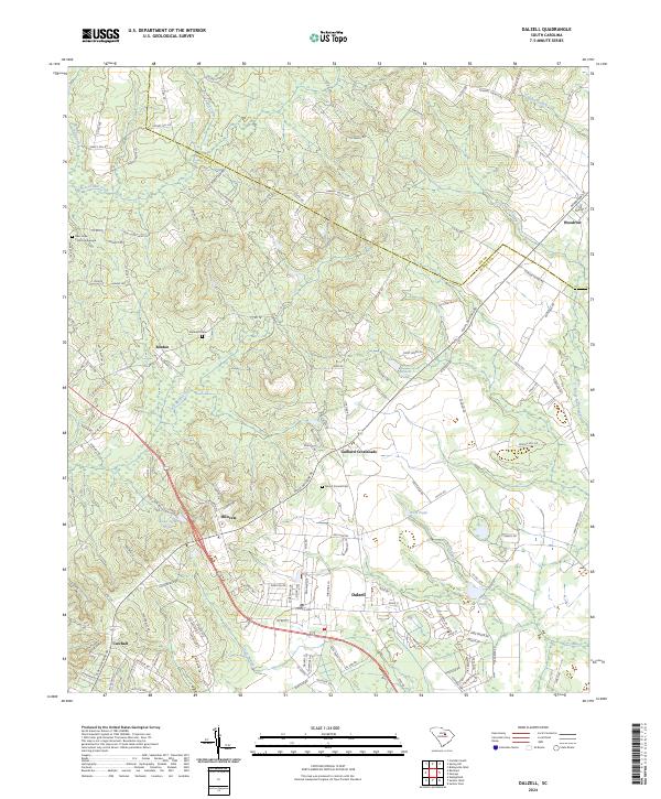 USGS Topographic Map – Dalzell