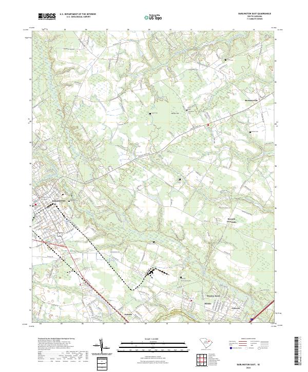 USGS Topographic Map – Darlington East