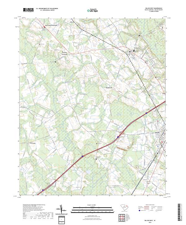 USGS Topographic Map – Dillon West