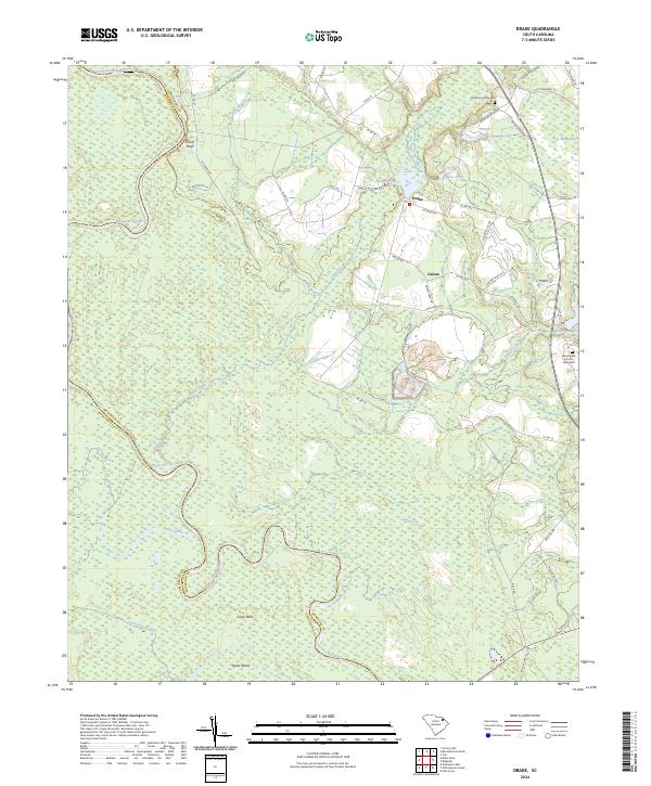 USGS Topographic Map – Drake