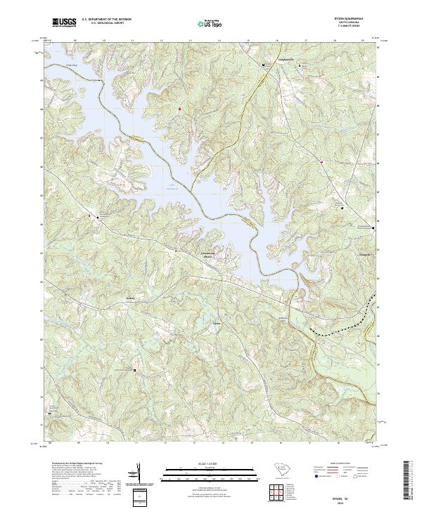 USGS Topographic Map – Dyson