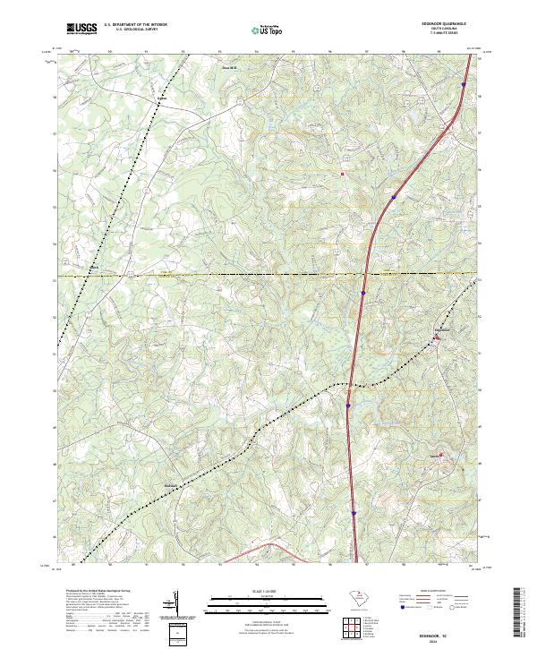 USGS Topographic Map – Edgemoor