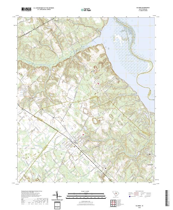 USGS Topographic Map – Elloree