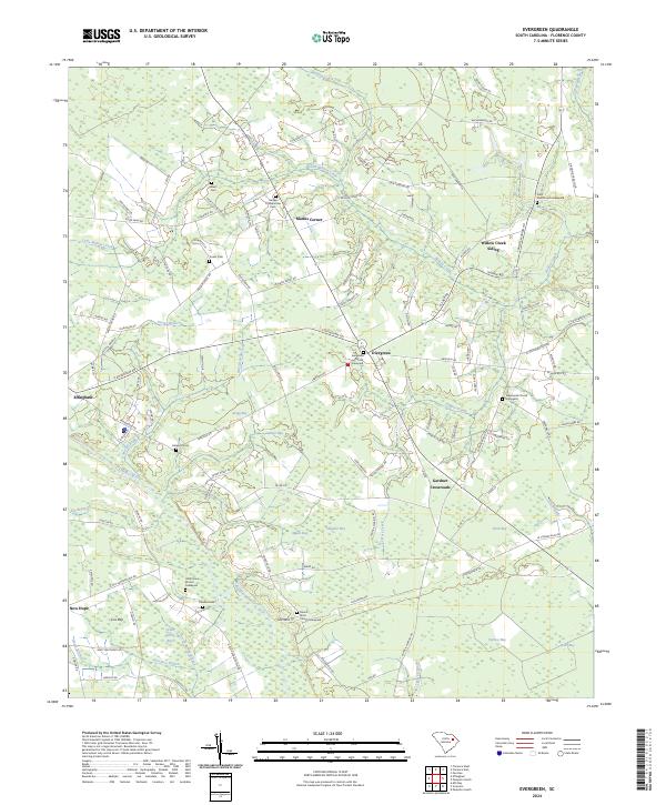 USGS Topographic Map – Evergreen