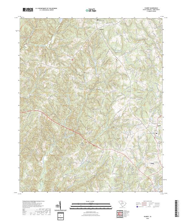 USGS Topographic Map – Filbert