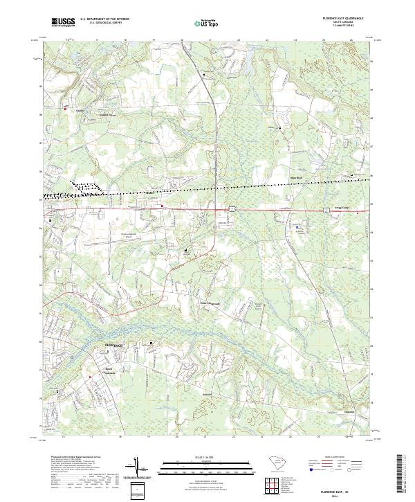 USGS Topographic Map – Florence East