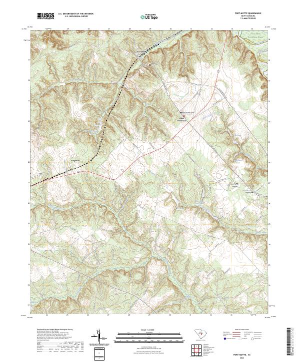 USGS Topographic Map – Fort Motte