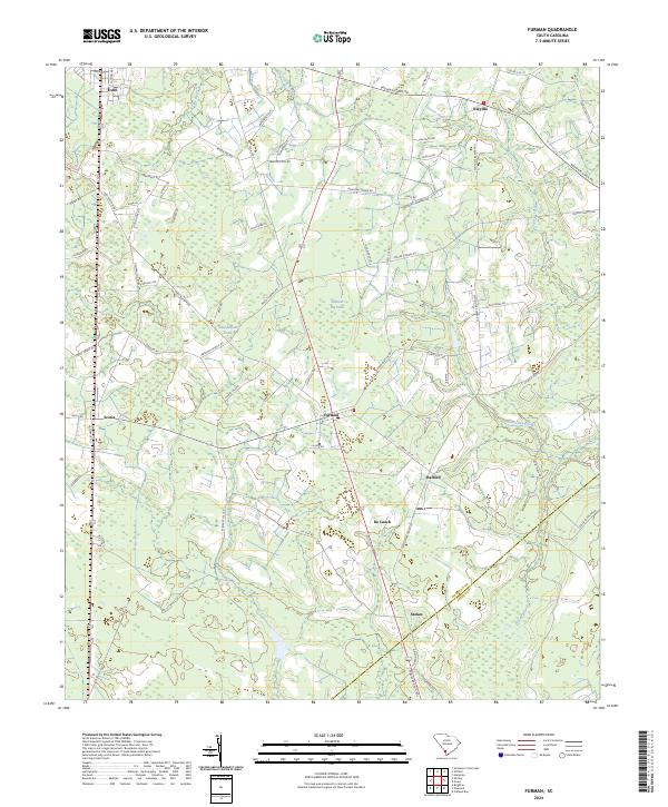 USGS Topographic Map – Furman