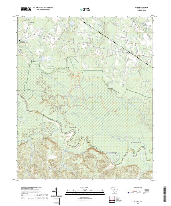 USGS Topographic Map – Gadsden