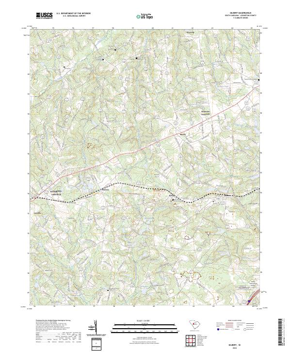 USGS Topographic Map – Gilbert