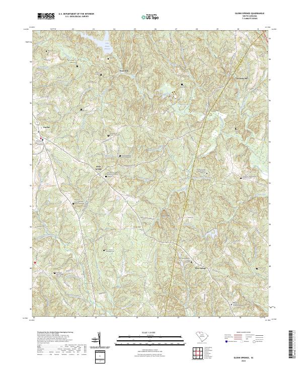 USGS Topographic Map – Glenn Springs