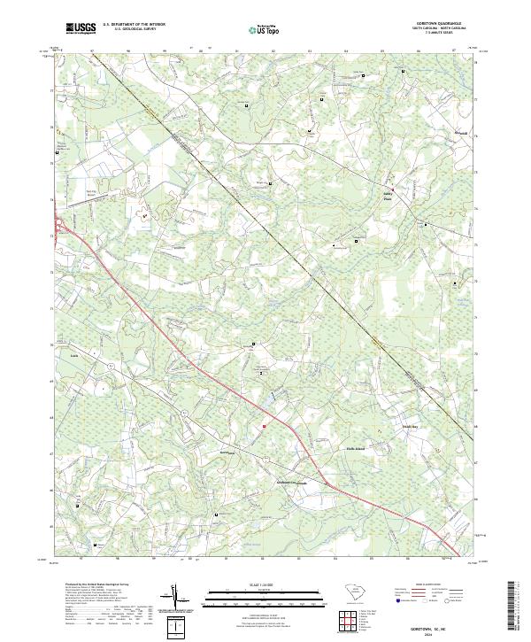 USGS Topographic Map – Goretown