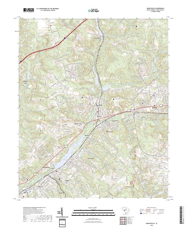 USGS Topographic Map – Graniteville