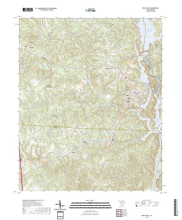 USGS Topographic Map – Great Falls