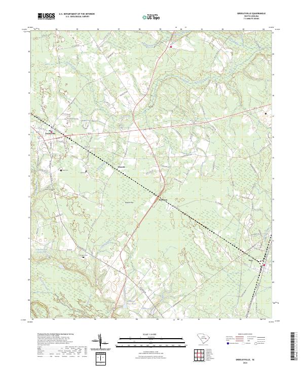 USGS Topographic Map – Greeleyville