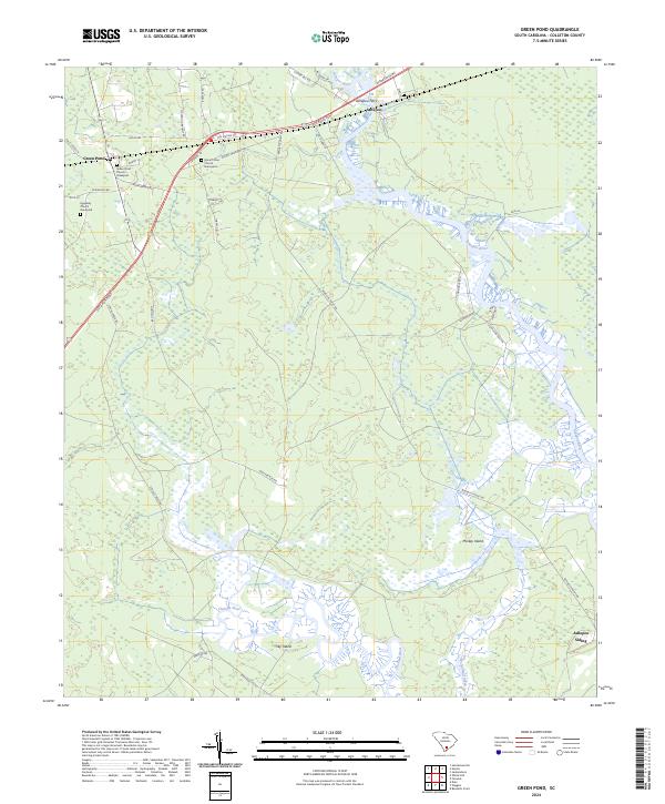 USGS Topographic Map – Green Pond