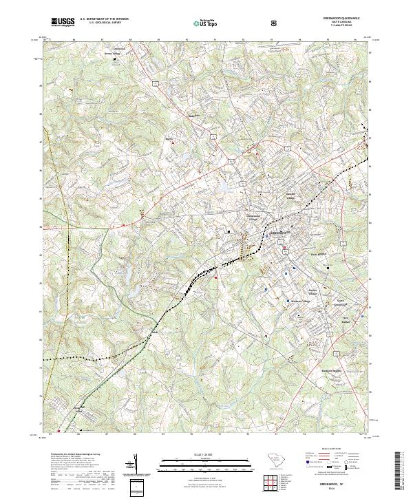 USGS Topographic Map – Greenwood