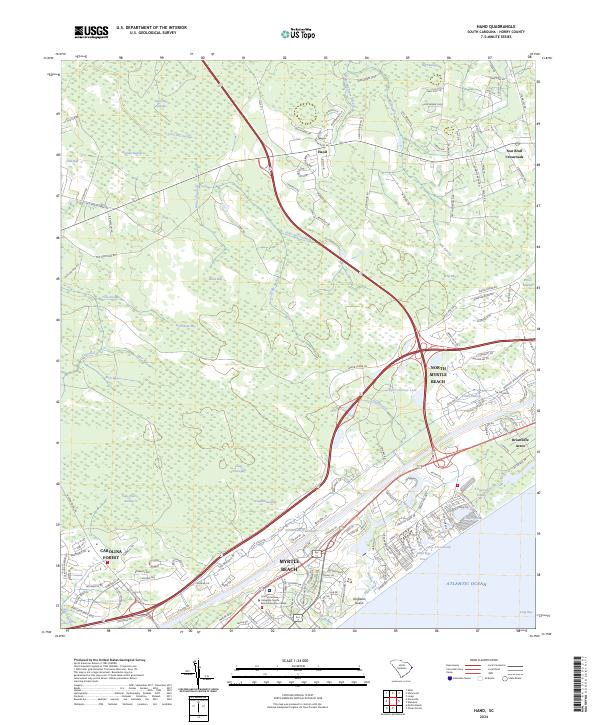 USGS Topographic Map – Hand