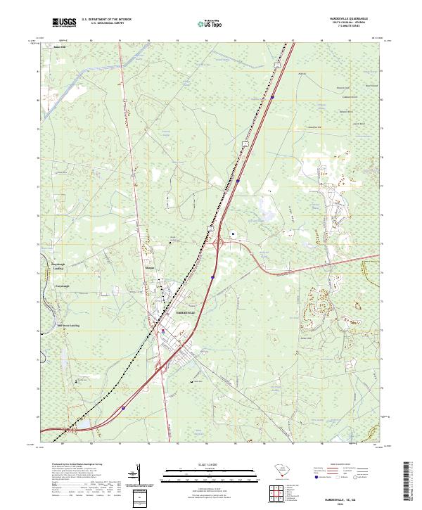 USGS Topographic Map – Hardeeville