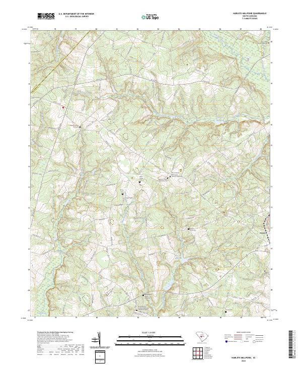 USGS Topographic Map – Harleys Millpond