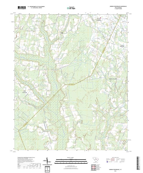 USGS Topographic Map – Hebron Crossroads