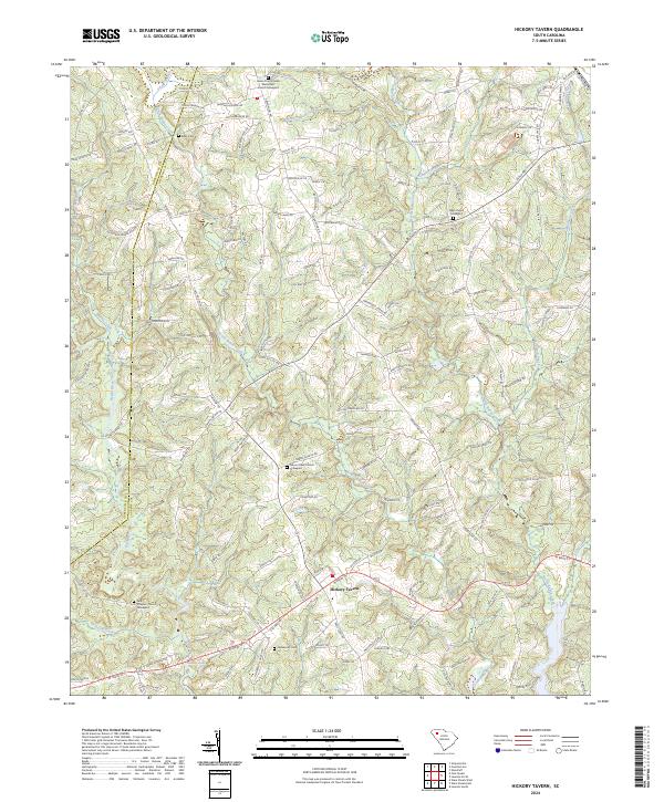 USGS Topographic Map – Hickory Tavern
