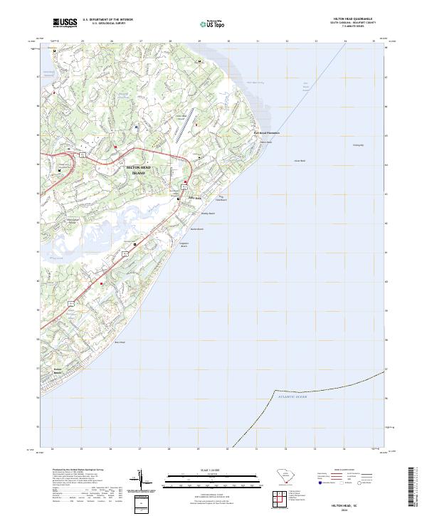 USGS Topographic Map – Hilton Head