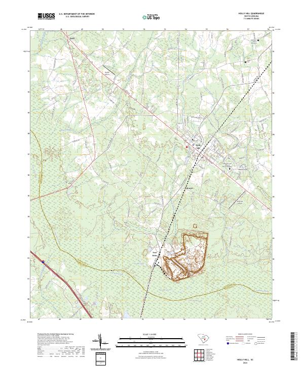 USGS Topographic Map – Holly Hill