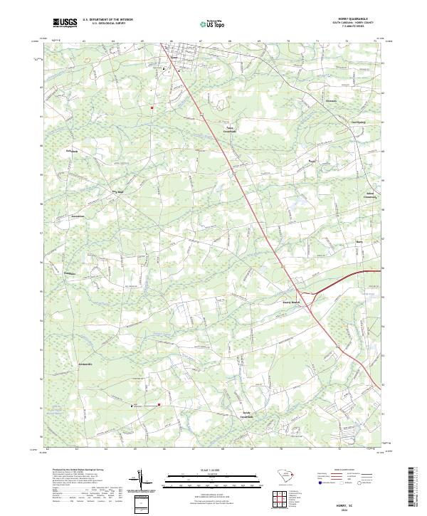 USGS Topographic Map – Horry