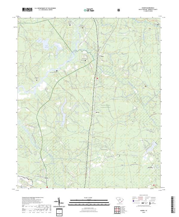 USGS Topographic Map – Huger