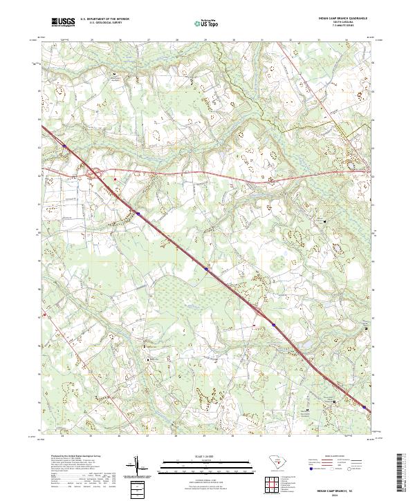 USGS Topographic Map – Indian Camp Branch