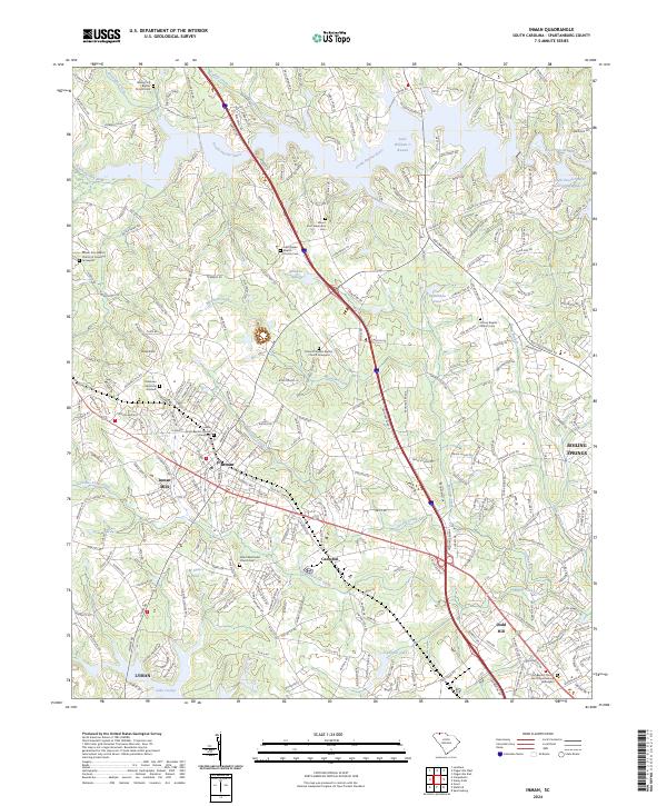USGS Topographic Map – Inman