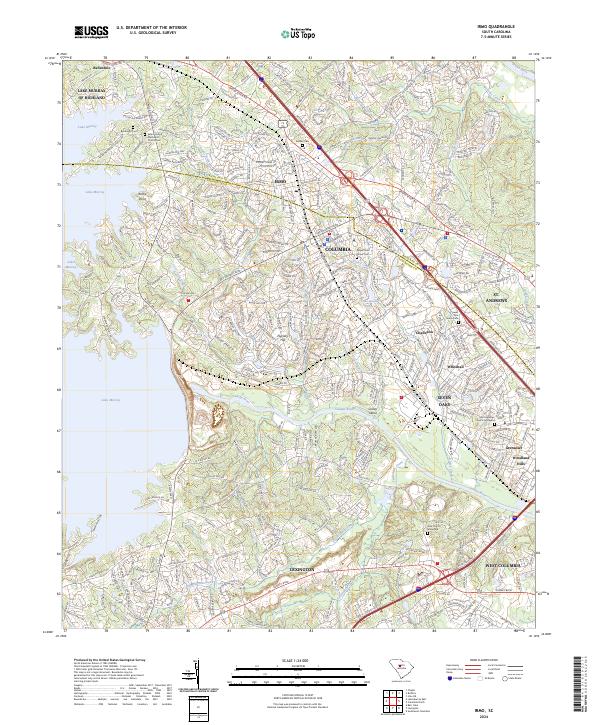 USGS Topographic Map – Irmo