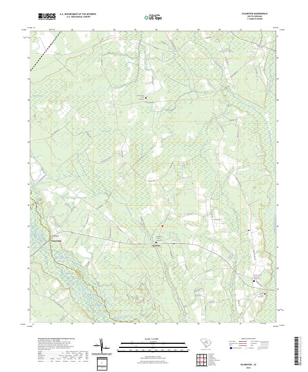 USGS Topographic Map – Islandton