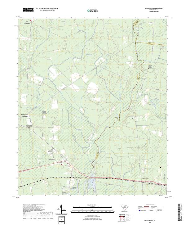USGS Topographic Map – Jacksonboro