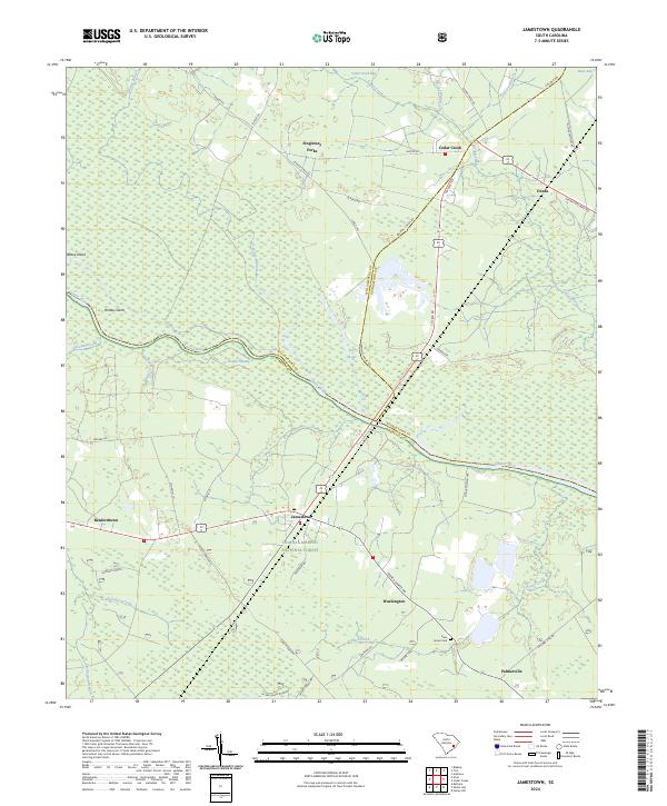 USGS Topographic Map – Jamestown
