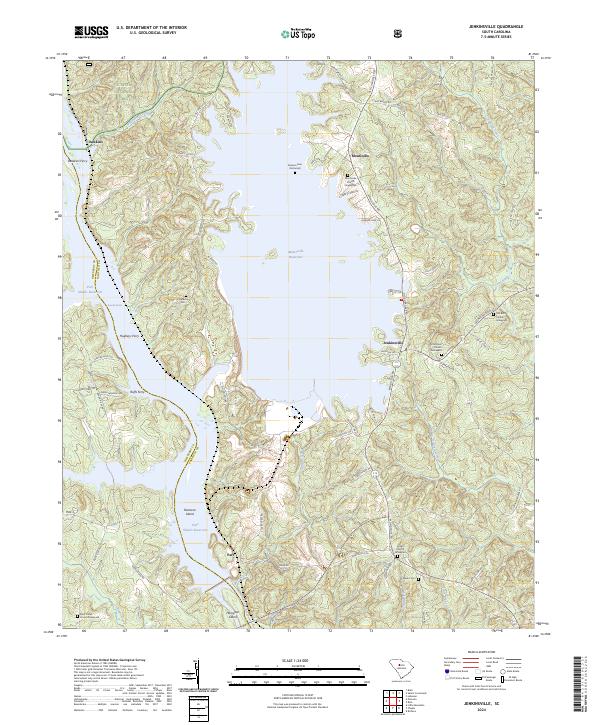 USGS Topographic Map – Jenkinsville