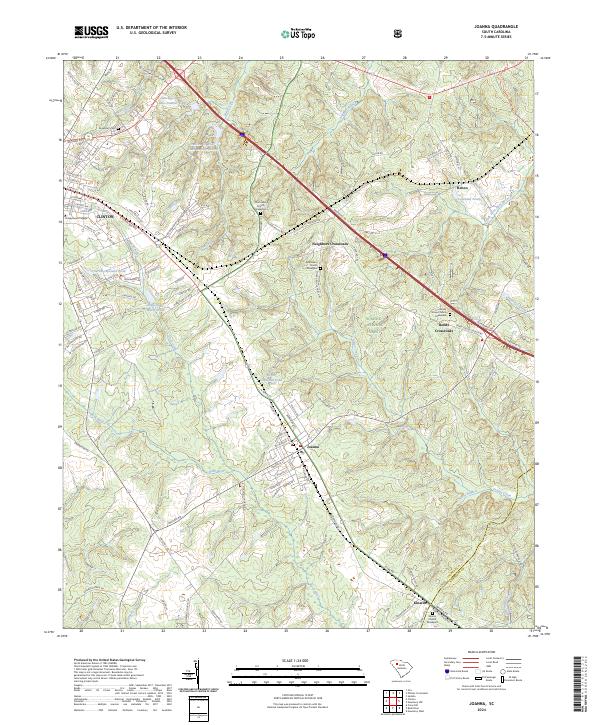 USGS Topographic Map – Joanna