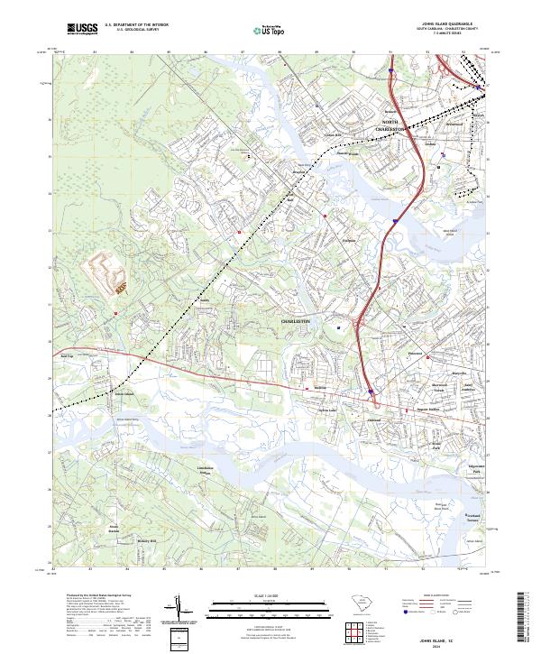 USGS Topographic Map – Johns Island