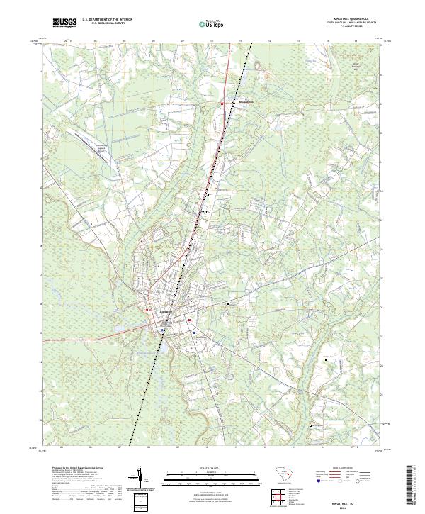 USGS Topographic Map – Kingstree