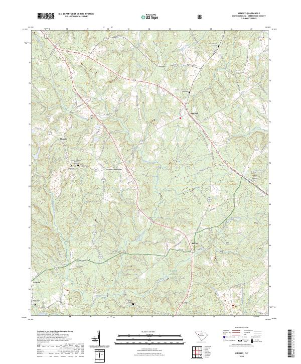 USGS Topographic Map – Kirksey