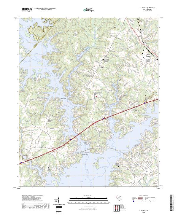 USGS Topographic Map – La France