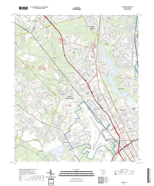USGS Topographic Map – Ladson