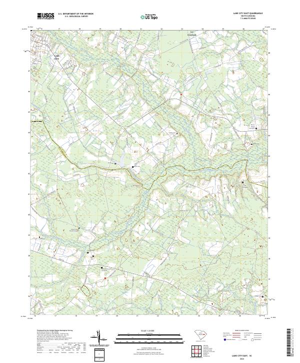USGS Topographic Map – Lake City East