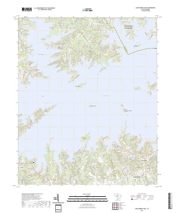 USGS Topographic Map – Lake Murray East