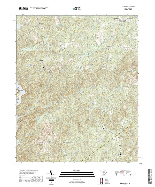 USGS Topographic Map – Lancaster SE