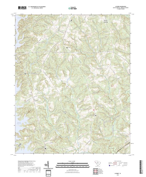 USGS Topographic Map – Latimer
