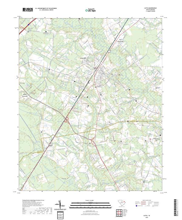 USGS Topographic Map – Latta