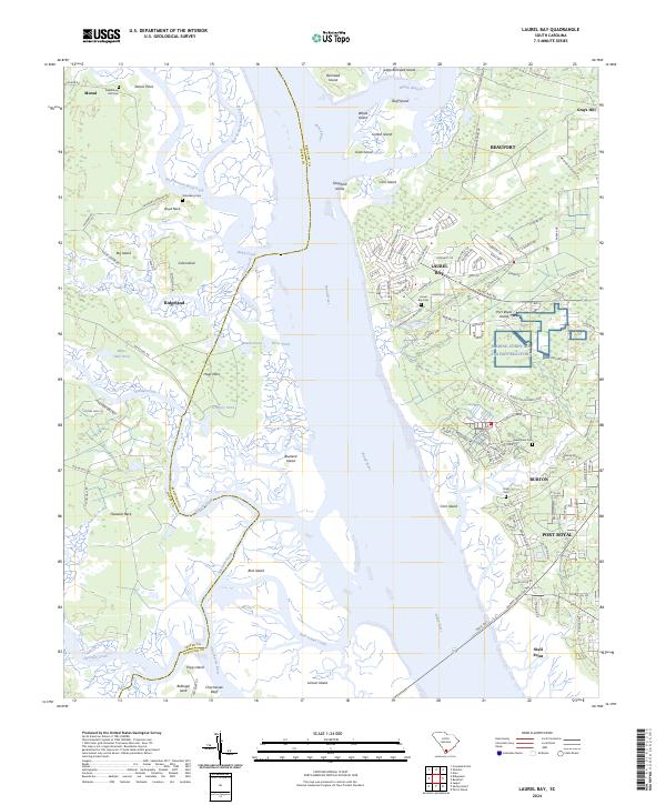 USGS Topographic Map – Laurel Bay